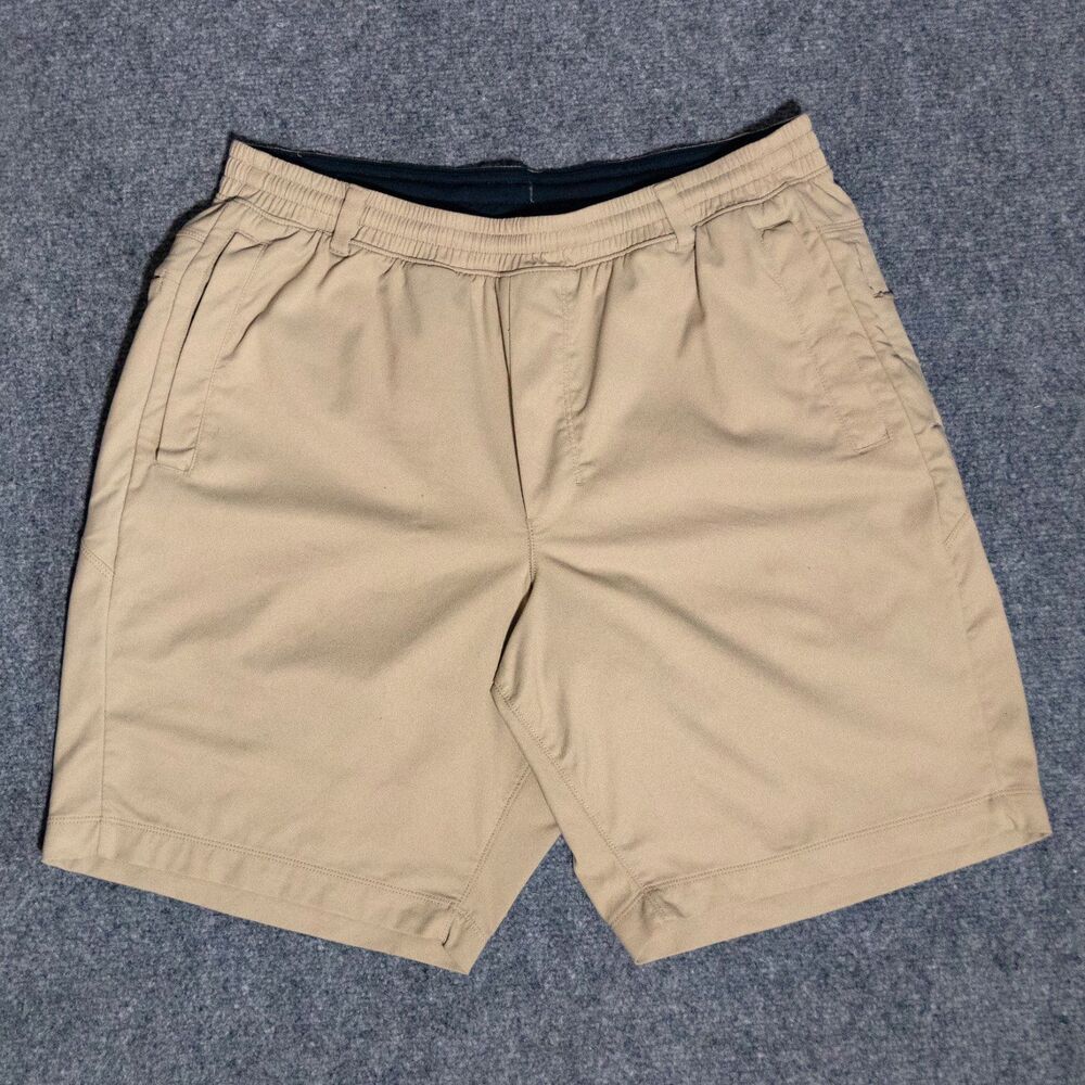 Birddogs The Sunrise Crew 3-in-1 Khaki Shorts Mens XL Long 9" Inseam Lined Tan
